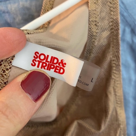 Solid & Striped Size Large Bronze Metallic Bikini Bottom - Picture 6 of 8